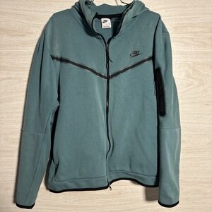 Mens Torquoise Nike Tech Full Zip Sz XL